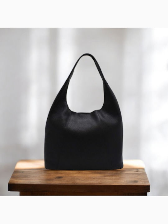 Leder Damen Umschlag Schwarz