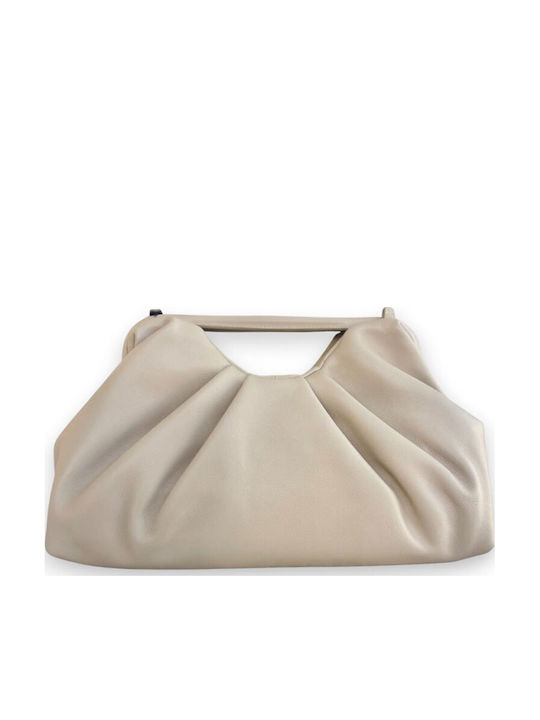 Leather Women's Clutch Beige S1-MYB-2046-Granite
