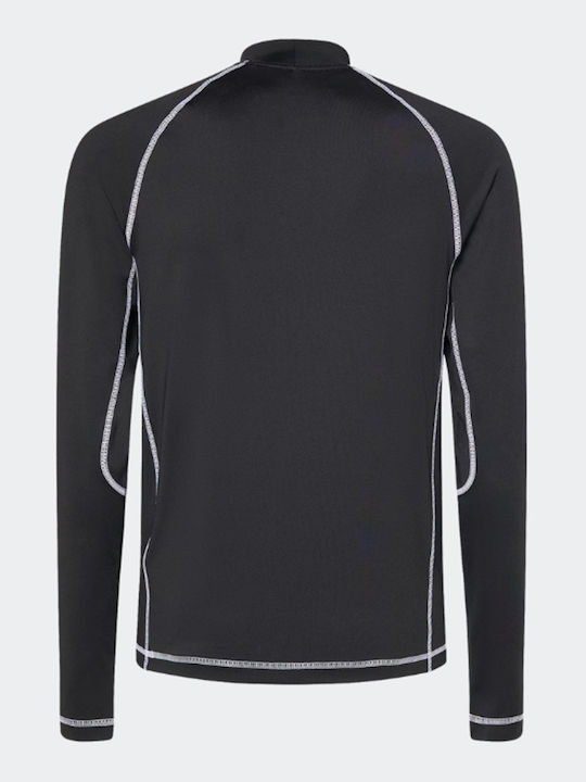 Oakley Männer Langärmeliges Sonnenschutzshirt Schwarz