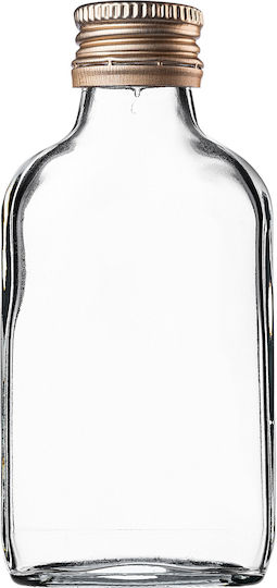 100ml Flask Bottle Gold Cap 1 Pc