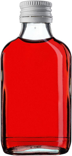 Sticlă Flask 100ml Capac Alb 10 Bucăți