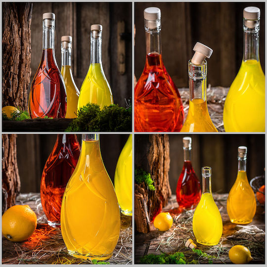 Sticlă Icona 500 Ml 0.5l Vin Lichioruri Sucuri Dop