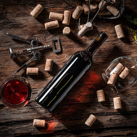 10 Pcs Glass Bottles Wine Liqueurs Wine Bottle 0.75l 750ml + Stoppers
