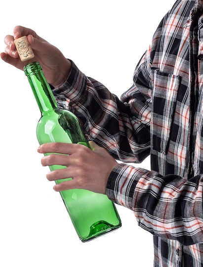 Wine Bottle Cork Bordeaux 0.75l 750ml Glass Bottles Wine Cider
