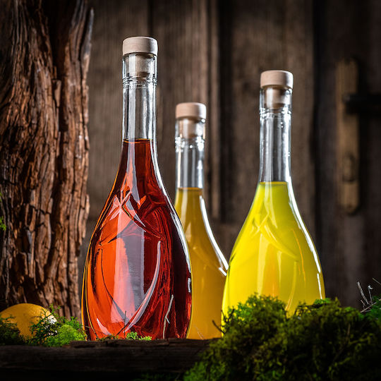 Sticlă Icona 500 Ml 0.5l Vin Lichioruri Sucuri Dop