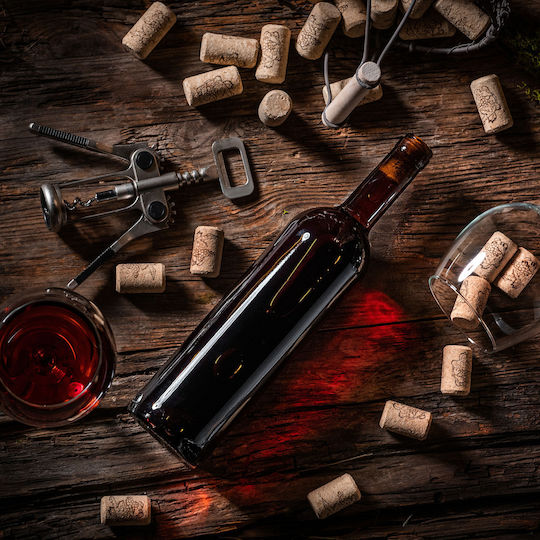 10 Pcs Glass Bottles Wine Liqueur Wine Bottle 0.75l 750ml + Stoppers