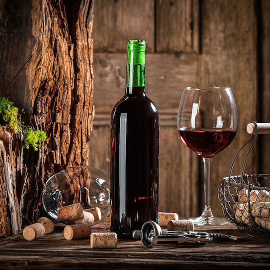Wine Bottle Cork Bordeaux 0.75l 750ml Glass Bottles Wine Cider