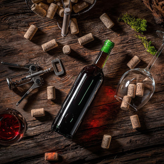10 Pcs Glass Bottles Wine Liqueurs Wine Bottle 0.75l 750ml + Stoppers