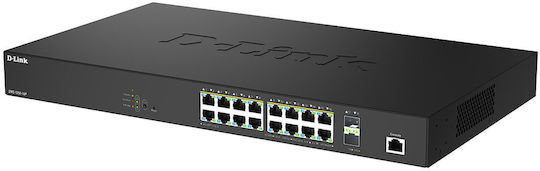 D-Link DMS-1250-18P/E L2 Schalter mit 16 Gigabit Ethernet-Ports und 2 SFP-Ports