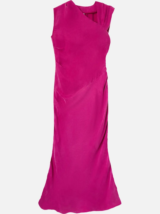 Summer Maxi Dress for Wedding and Christening Fuchsia