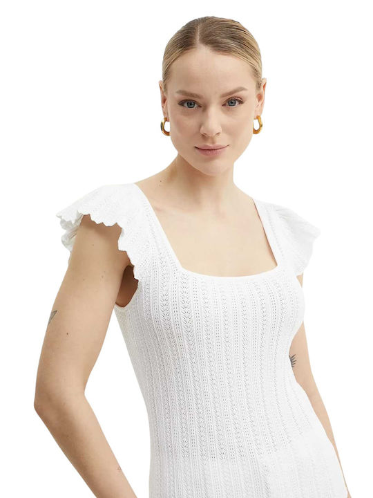 Women's Blouse Short Sleeve White