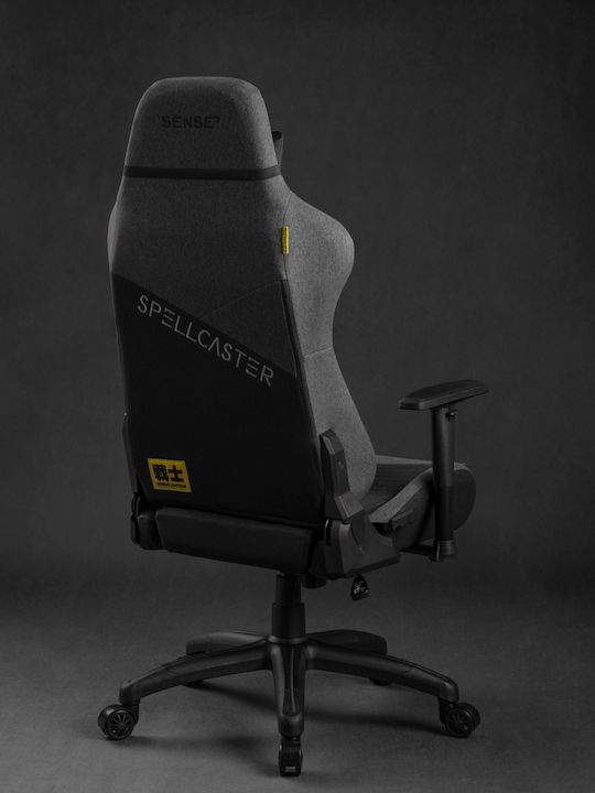 SENSE7 Spellcaster XL Υφασμάτινη Καρέκλα Gaming με Ρυθμιζόμενα Μπράτσα Γκρι