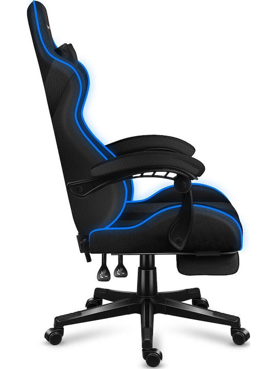 Huzaro Force 4.7 Artificial Leather Gaming Chair with RGB Lighting and Footrest Grey Mesh