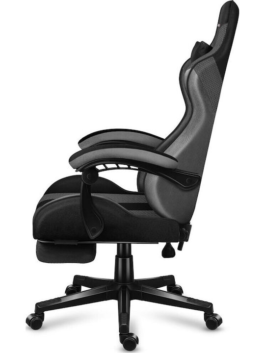 Huzaro Force 4.7 Artificial Leather Gaming Chair with Footrest Grey Mesh