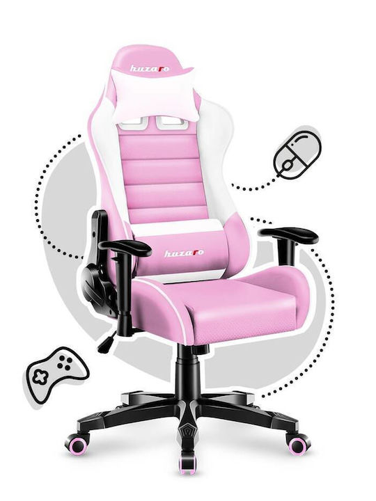 Huzaro Ranger 6.0 Child Artificial Leather Gaming Chair with Adjustable Arms Pink