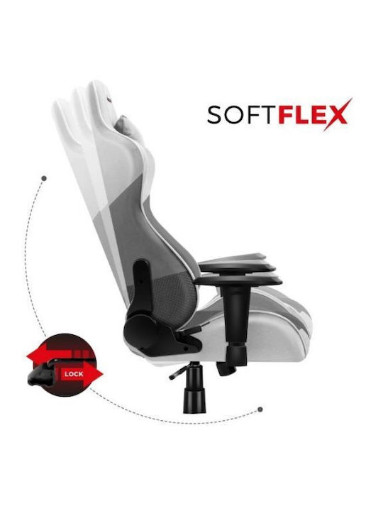 Huzaro Force 6.2 Artificial Leather Gaming Chair with Adjustable Arms Gray