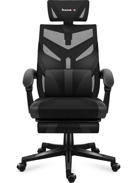 Huzaro Combat 5.0 Artificial Leather Gaming Chair with Footrest Black