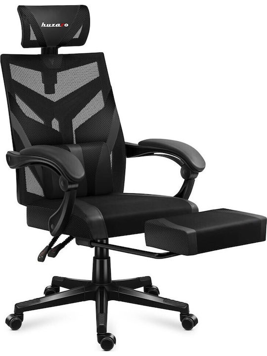 Huzaro Combat 5.0 Artificial Leather Gaming Chair with Footrest Black