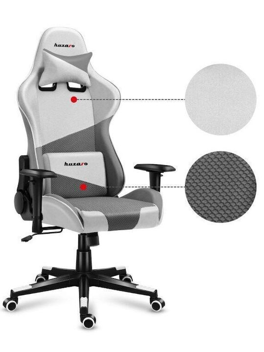 Huzaro Force 6.2 Artificial Leather Gaming Chair with Adjustable Arms Gray