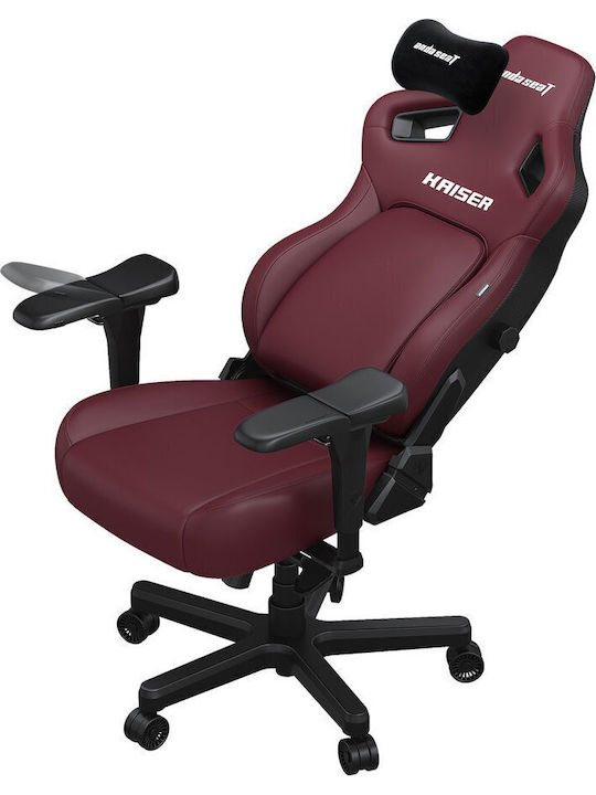Anda Seat Kaiser 4 XL Καρέκλα Gaming Δερματίνης με Ρυθμιζόμενα Μπράτσα Maroon