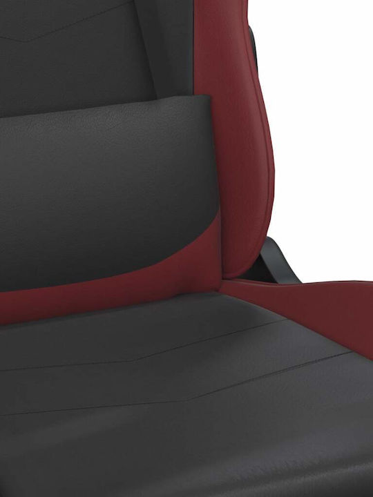vidaXL 345418 Gaming Stuhl mit Fußstütze Black/Burgundy