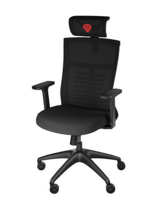 Genesis Astat 200 Καρέκλα Gaming Δερματίνης με Ρυθμιζόμενα Μπράτσα Μαύρη