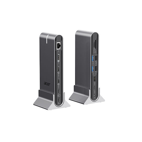 Acer USB-C Docking Station with HDMI/DisplayPort 4K PD Ethernet Gray (HP.DSCAB.022)