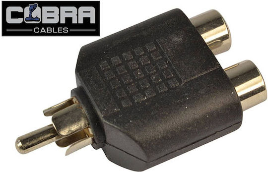 Cobra Μετατροπέας RCA 2x female σε RCA male 1τμχ 59217