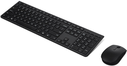 Lenovo Essential Wireless Keyboard Mouse Combo Gen2 Комплект клавиатура и мишка Български Черен
