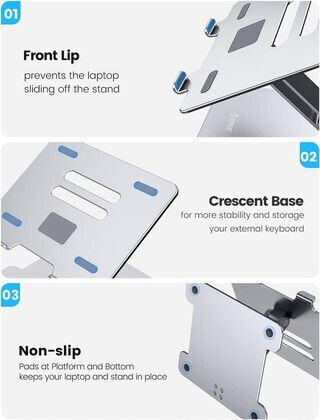 Orico Stand für Laptop Silber (LST-T1-SV-BP)