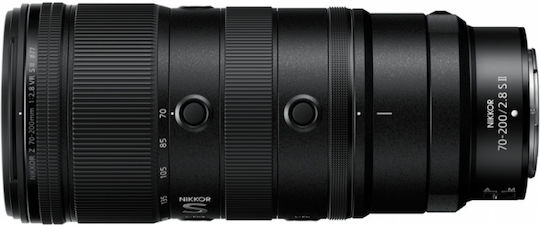 Nikon Φωτογραφικός Φακός 70-200mm f/2.8 VR S II Σταθερός για Nikon Z Mount Μαύρος