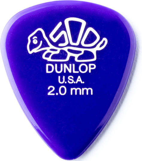 Dunlop Πένα Κιθάρας Delrin 500 Pick Πάχους 2mm Συσκευασία 1τμχ