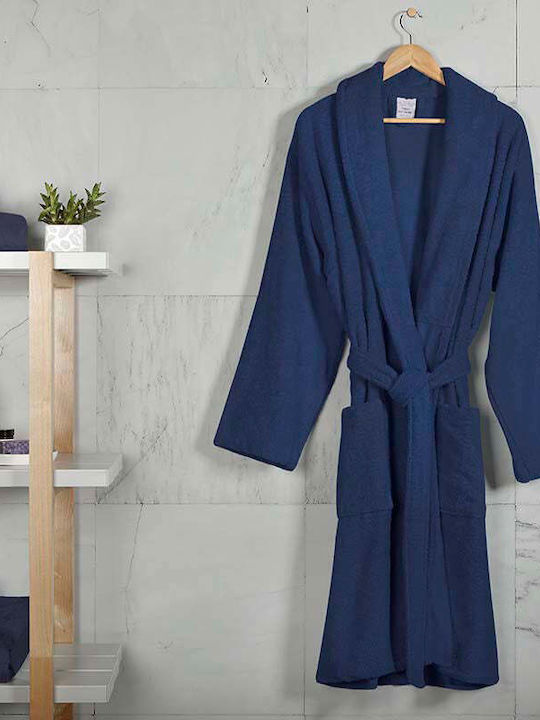 Fieldcrest Ultra Soft Bademantel mit Halsband Rosy Braun 370g/m²
