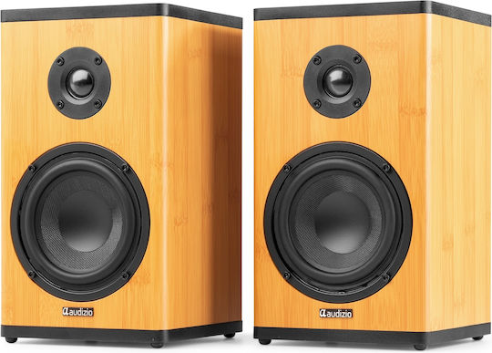 Audizio BS20 Αυτοενισχυόμενα Ηχεία με Bluetooth 50W Bamboo
