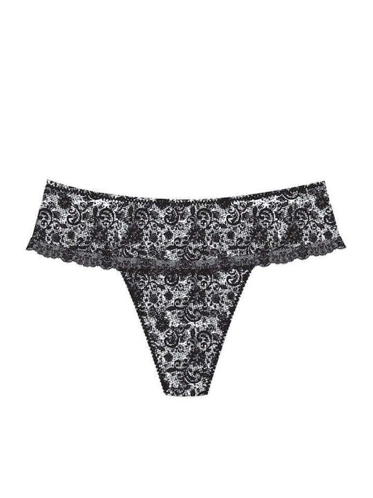 Damen Brasilien mit Spitze Schwarz