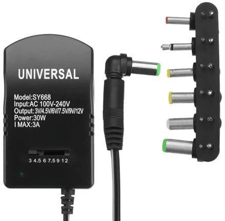 Universal Τροφοδοτικό 3A με Ισχύ 30W με σετ βυσμάτων (SY668)
