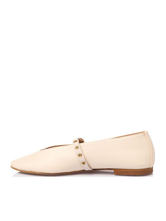 Damen Ballerinas in Weiß Farbe