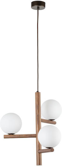 TK Lighting Висящо осветително тяло Кафяв 33x100см.