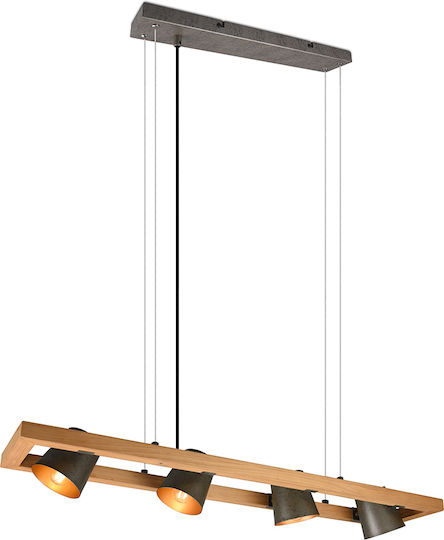 Trio Lighting Bell Висящо осветително тяло Бежов 100x21x150см. Trio Lighting Bell Висящо осветително тяло Бежов 100x21x150см.