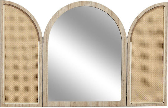 The Home Deco Factory HD0448 Rectangular Beige Wall Mirror 50x40cm