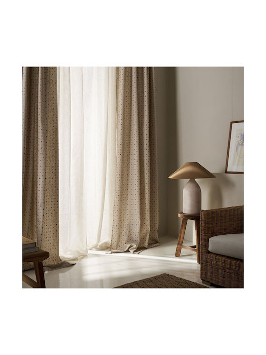 Gofis Home Κουρτίνα με Τρέσα Gofis Μπλε 130x270εκ.