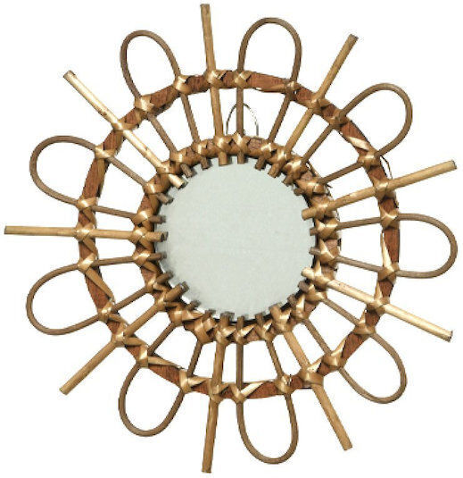 Kaemingk 802463 Wall Mirror Beige Diameter 26cm
