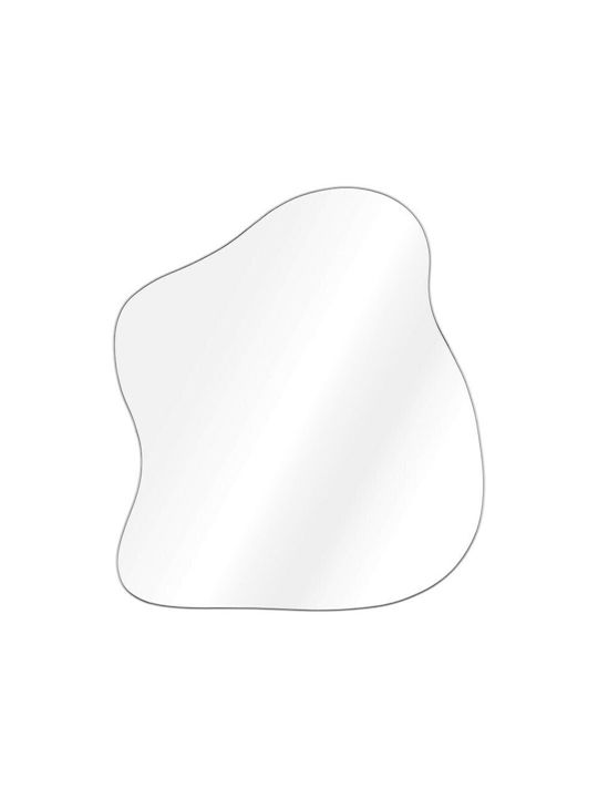 Navaris Oglindă de Perete cu Argintiu Ramă din 37.5x37.5cm 1buc