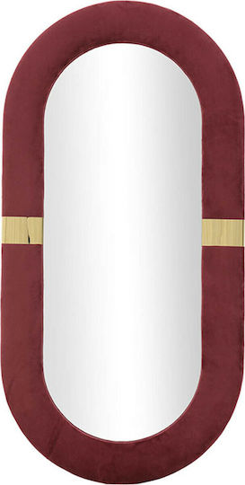 Inart 3-95-104-0022 Wandspiegel Oval Rote 80x40cm