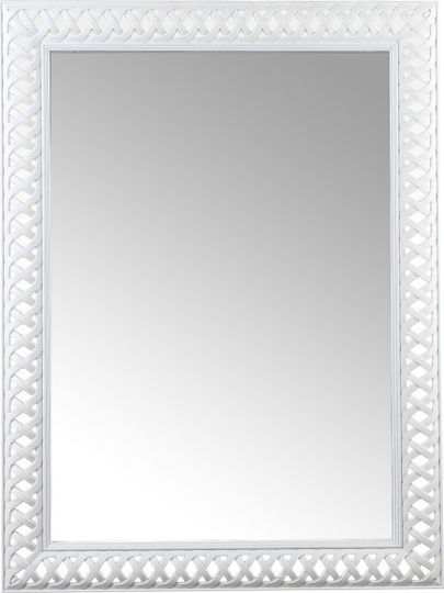 Keskor 72492 Καθρέπτης Ορθογώνιος Λευκό 79.5x59.5cm Keskor 72492 Καθρέπτης Ορθογώνιος Λευκό 79.5x59.5cm
