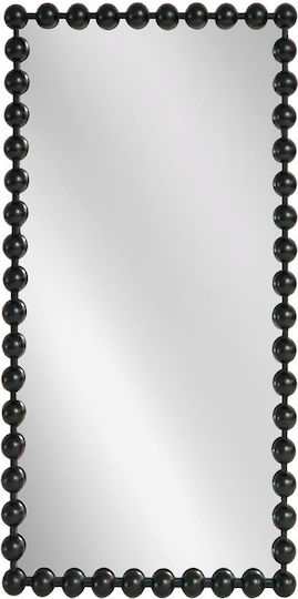 Artekko Dia Oglindă de Perete De Corp Întreg cu Negru Ramă din Metalic 130x70cm 1buc