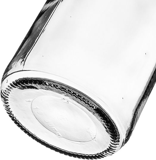 Kadax Glas Wasserflasche mit Schraubdeckel Transparent 1000ml 3 Stücke