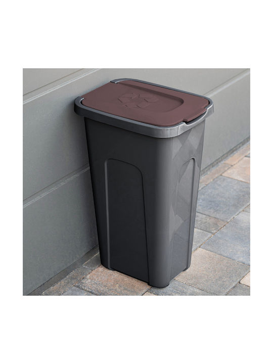 Kadax Plastic Waste Bin Black 30lt