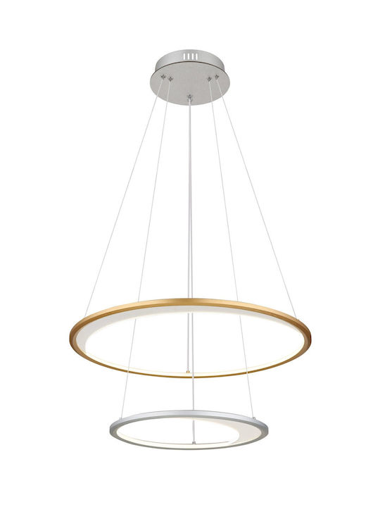 Globo Lighting Κρεμαστό Φωτιστικό Ασημί