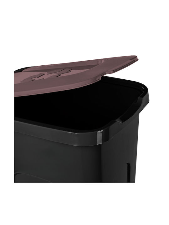 Kadax Plastic Waste Bin Black 30lt